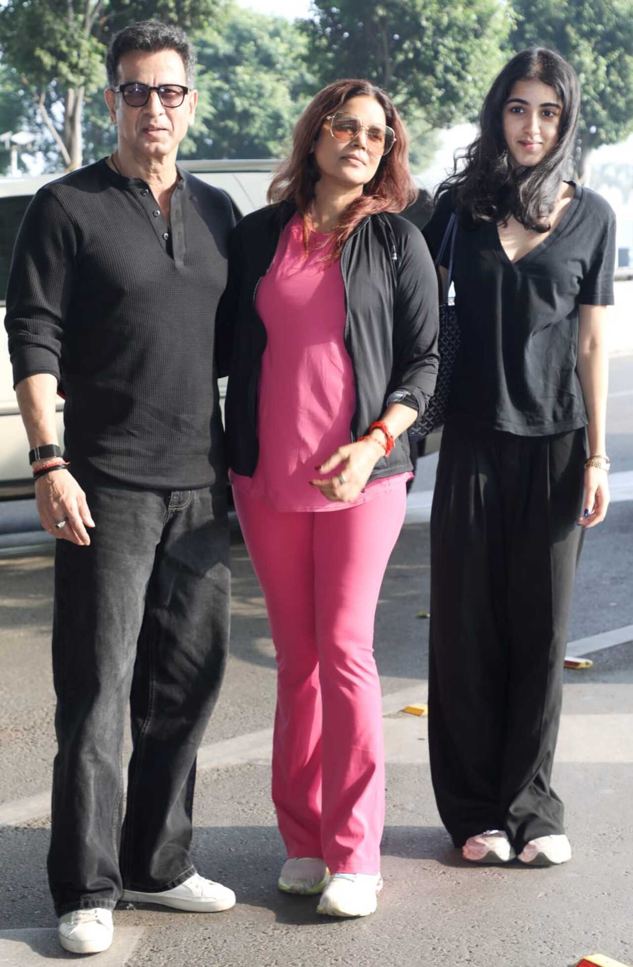 Ronit Roy was recently spotted at Mumbai airport with his family. The 60-year-old and his wife, Neelam Singh, were there to see off their beloved daughter, Aador Bose Roy.